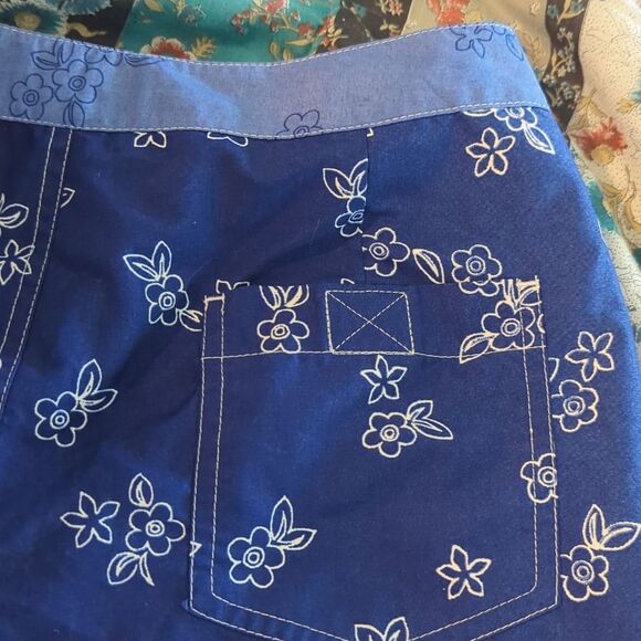 Vintage SO Y2K woman's floral print board swim shorts size medium - Picture 7 of 8